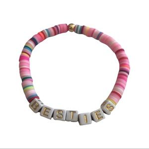 Shop BESTIES Vibrant Clay Disc Bracelet